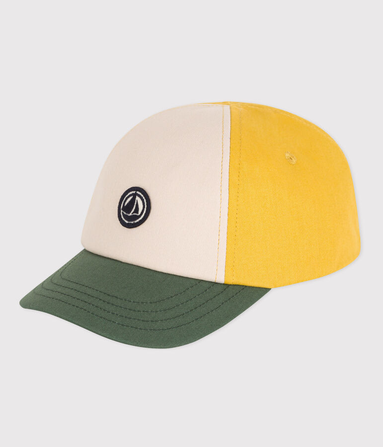 Babies' Cotton Cap yellow/multicolor