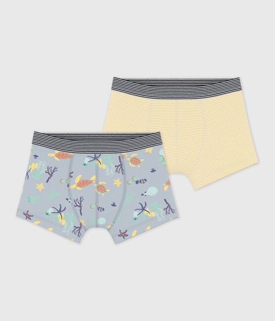 Pack of children's glow-in-the-dark printed cotton  boxers variante 1