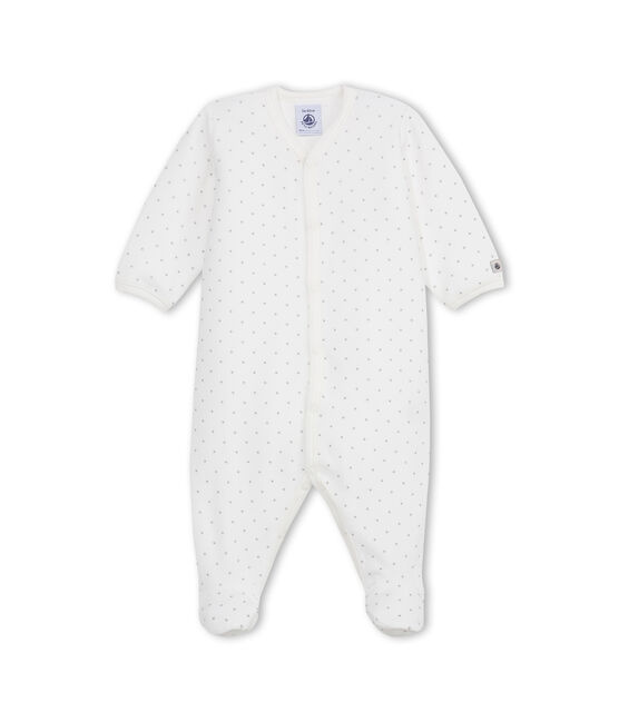 Unisex baby's printed velour sleeper