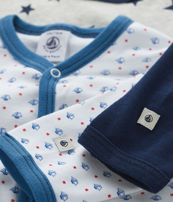 Baby Boys' Ribbed Sleepsuit - 2-Pack variante 1