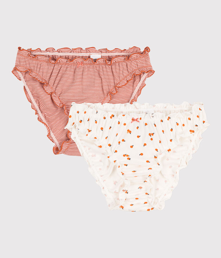 Women's Cotton Frilly Briefs - 2-Pack multicolor