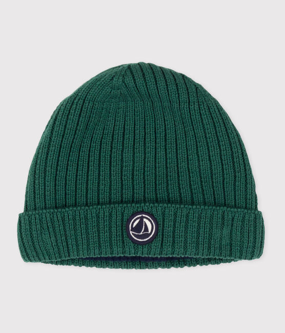 Babies' knitted beanie with a fleece lining WILLOW