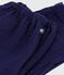 Babies' plain cotton trousers blue