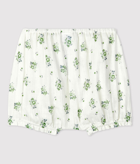 Babies' Organic Cotton Gauze Bloomers MARSHMALLOW white/MULTICO white