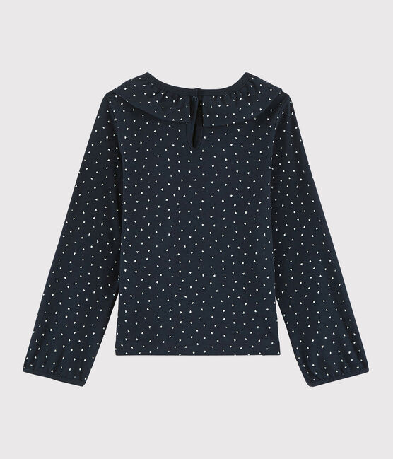 Girls' Collared T-shirt SMOKING blue/MULTICO white