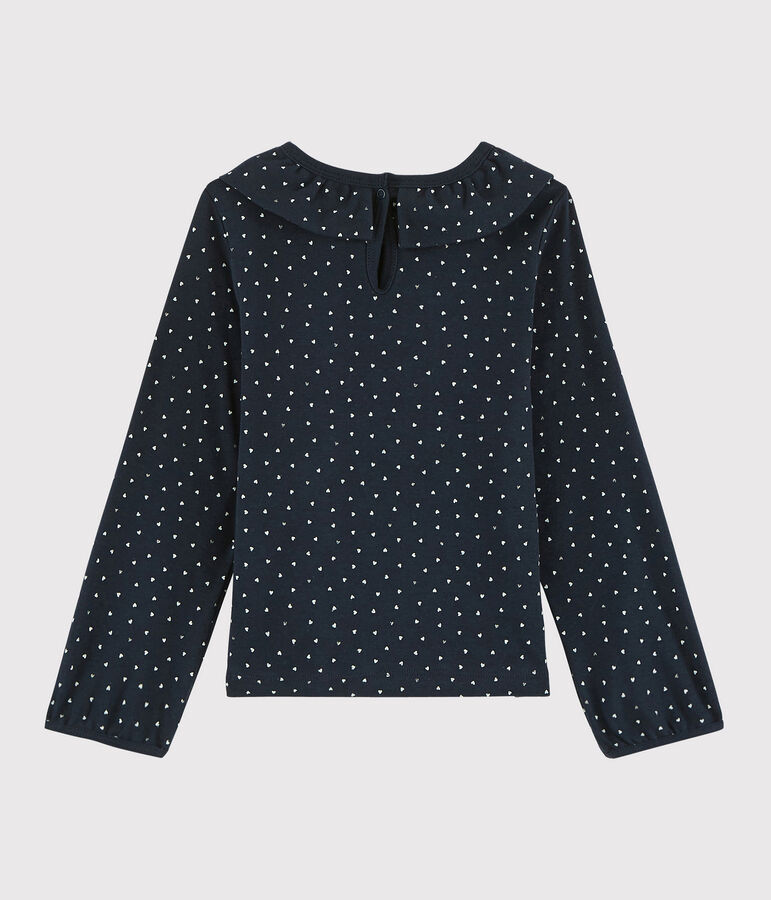 Girls' Collared T-shirt blue/multicolor