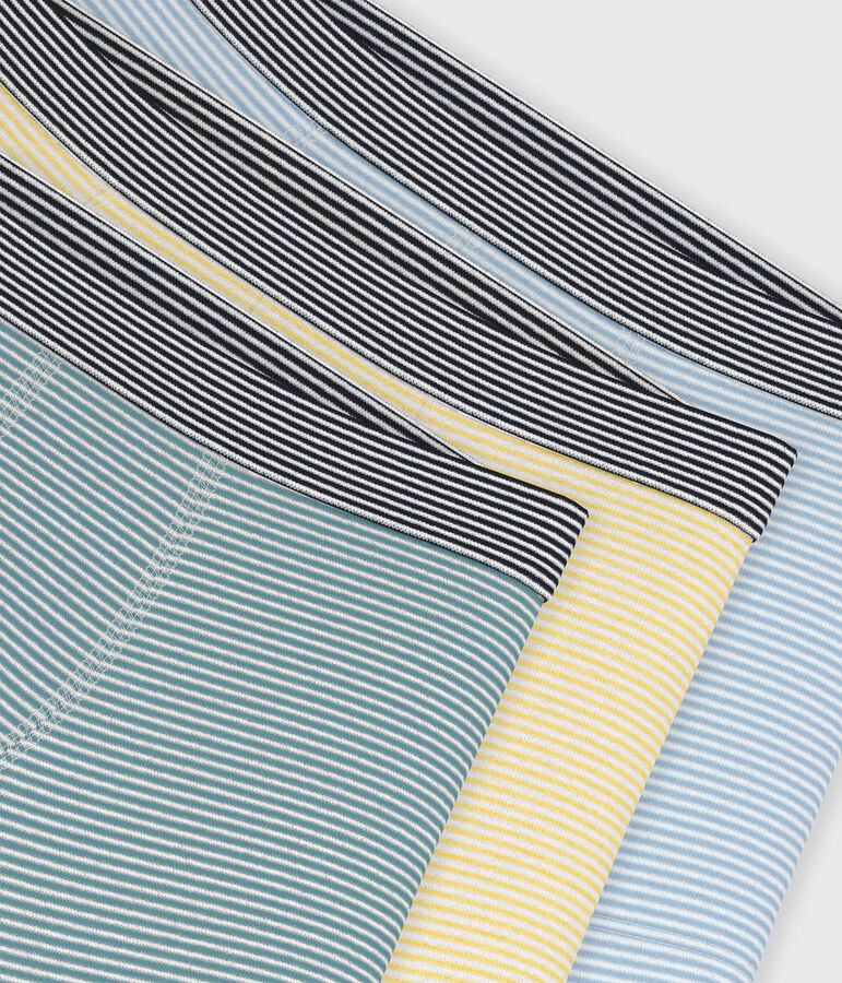 Pack of children's stripy cotton boxers multicolor