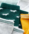 Baby Boys' Socks - 5-Piece Set SOUSBOIS green/MULTICO white