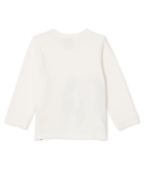 Baby Boys' Long-Sleeved T-Shirt MARSHMALLOW CN white