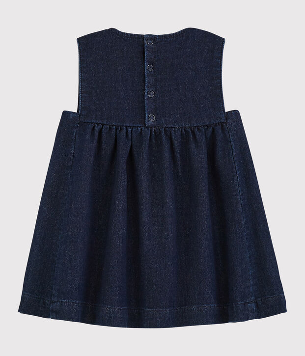 Baby girl's sleeveless dress blue