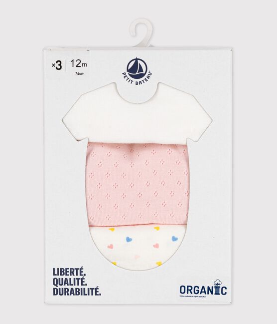 Short-Sleeved Cotton Bodysuits - 3-Pack variante 1