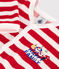 Babies' velour Christmas pyjamas AURORA red/MARSHMALLOW