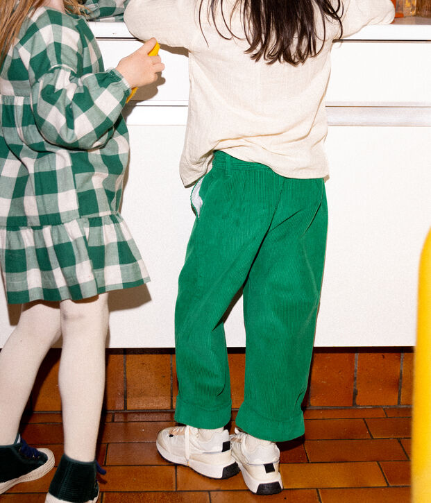 Boys' Corduroy Trousers MATCHA