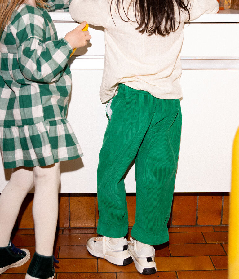 Boys' Corduroy Trousers MATCHA