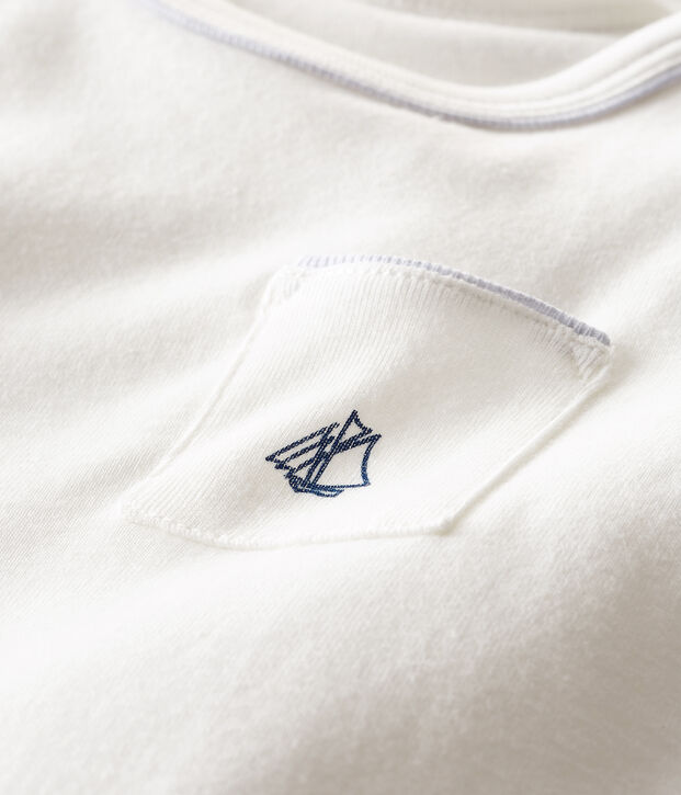 Tee shirt manches courtes b&eacute;b&eacute; gar&ccedil;on white