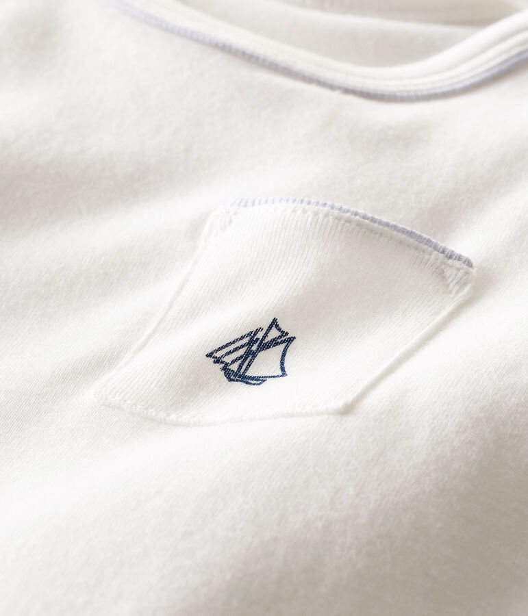 Tee shirt manches courtes b&eacute;b&eacute; gar&ccedil;on white