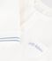 Babies' plain cotton jumpsuit white