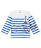 Baby boy's creative sailor top MARSHMALLOW white/PERSE blue