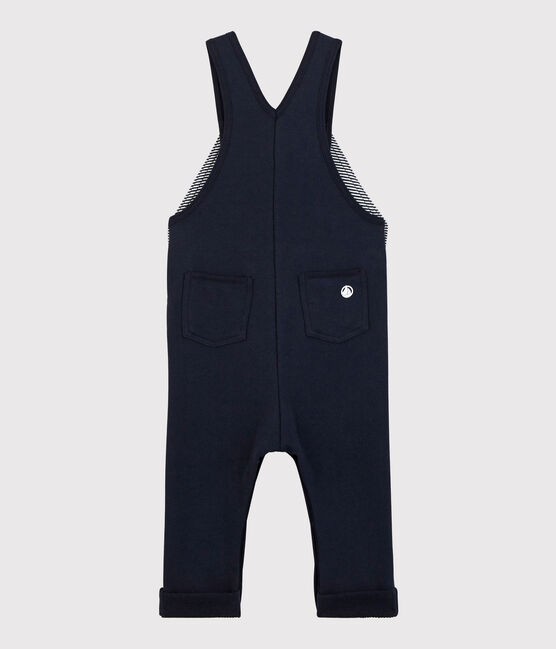 Babies' Fleece Dungarees SMOKING blue