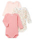 Baby Girls' Long-Sleeved Bodysuit - 3-Piece Set