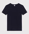 Women's Iconic Cocotte stitch cotton T-Shirt SMOKING blue