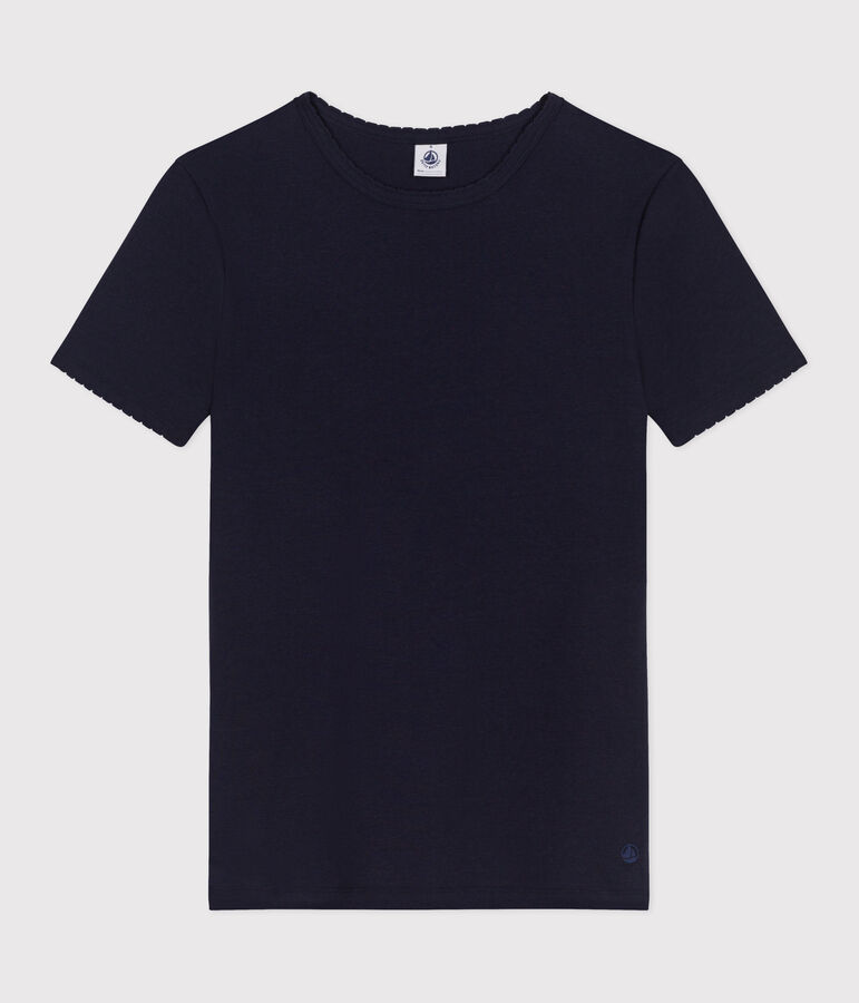 Women's Iconic Cocotte stitch cotton T-Shirt blue