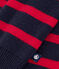 Babies' Cotton/Wool Breton Striped Pullover SMOKING /CORRIDA