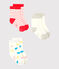 Set of 3 pairs of socks for baby girls variante 1