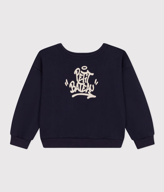 Boys' fleece sweatshirt SMOKING blue