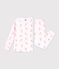Children's pyjamas in ski-print fleece pink/multicolor