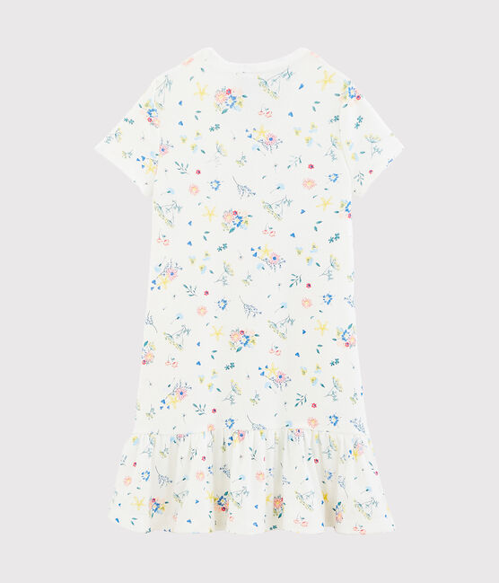 Girls' Nightdress with Diadem MARSHMALLOW white/MULTICO white