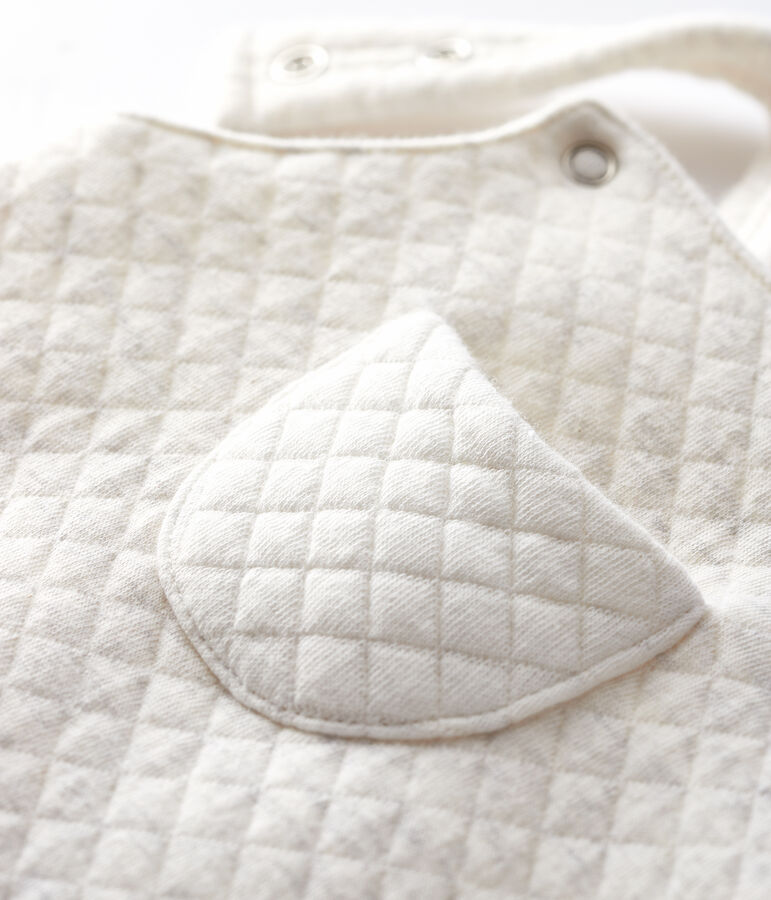 Babies' long tube-knit dungarees MONTELIMAR CHINE beige