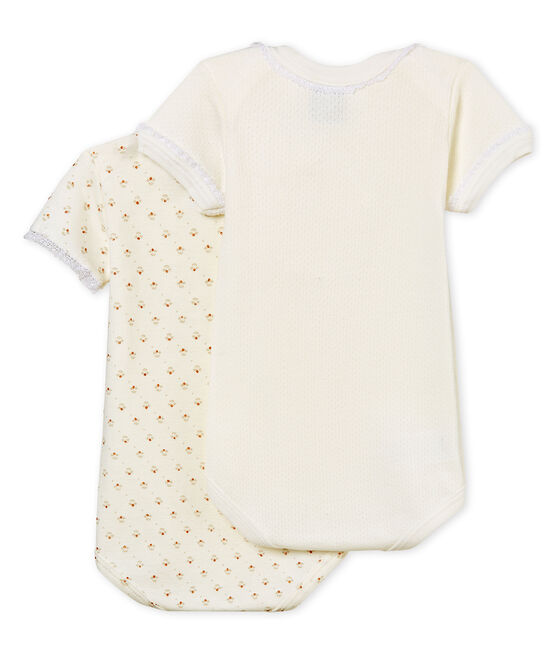 Baby Girls' Short-Sleeved Bodysuit - Set of 2 variante 1