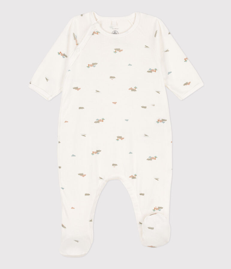 Animal Themed Cotton Sleepsuit MARSHMALLOW white/MULTICO white