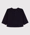 Babies' Long-Sleeved cotton T-shirt SMOKING blue
