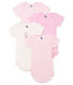 Baby Girls' Short-Sleeved Bodysuit - Set of 4