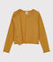 Girls' Wool/Cotton Cardigan BOUDOR yellow