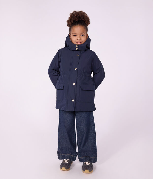 Children's plain mid-length parka SMOKING