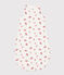 Babies' 1 TOG floral cotton sleeping bag MARSHMALLOW white/MULTICO white
