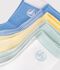 5 pairs of babies' stripy cotton socks multicolor