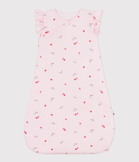 Babies' 2 TOG floral-print cotton sleeping bag BARELY pink/MULTICO