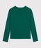 Women's long-sleeved cotton T-shirt with cocotte stitch detailing TREE