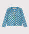 Girls' printed quilted tube knit cardigan POLOCHON /MULTICO