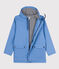 Iconic Recycled Fabric and Organic Cotton Raincoat EDNA blue