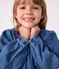 Children's long-sleeved denim dress DENIM CLAIR blue
