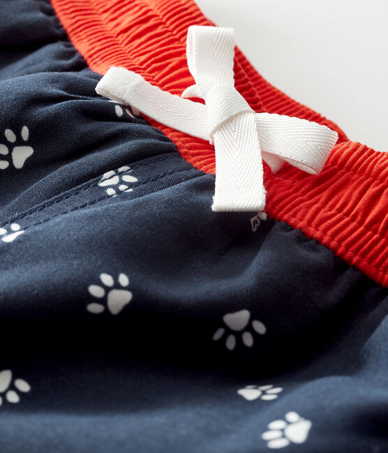 Print beach shorts for baby boys SMOKING blue/MULTICO white