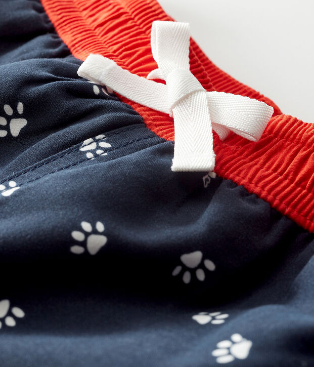 Print beach shorts for baby boys blue/multicolor