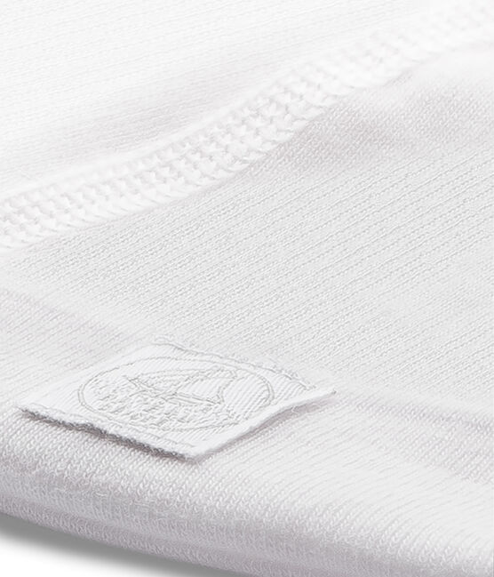 Newborn baby milleraies-striped beanie VIENNE pink/LAIT white
