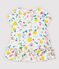 Baby Girls' Short-Sleeved Poplin Blouse MARSHMALLOW white/MULTICO white