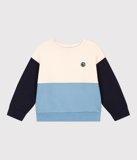 Boys' fleece sweatshirt AVALANCHE white/MULTICO